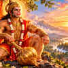 Hanuman Ji preparing for his journey to Lanka