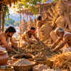 Artisans Preparing Clay for a Goddess Durga Idol