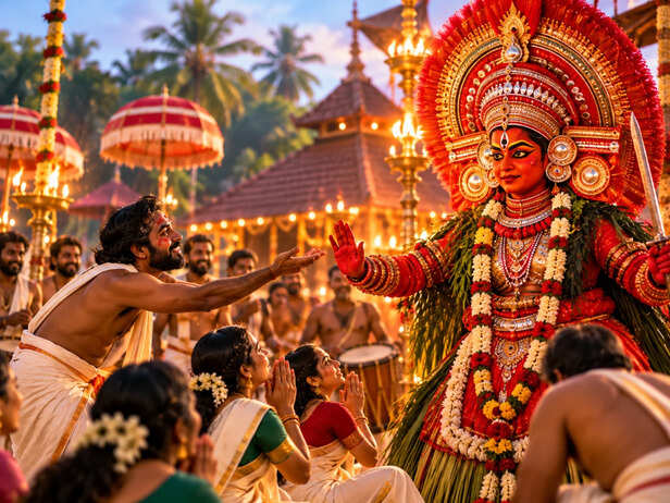 Kerala Temple Festival Blessing