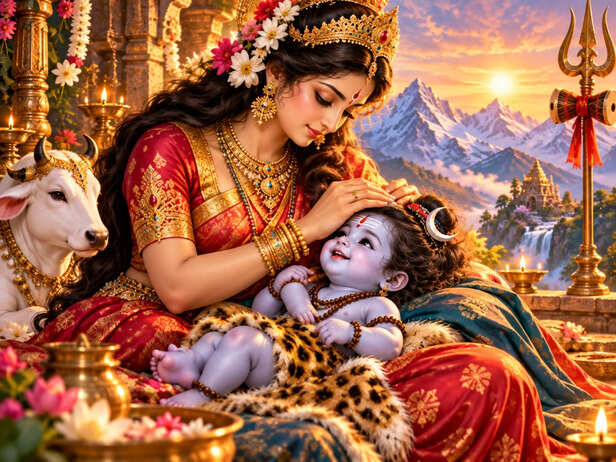 Maa Tara Breastfeed Lord Shiva