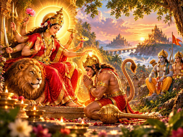 hanuman Warned Goddess Katyayani <br>