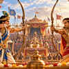 Arjuna and Karna in an Archery Contest