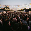 Festival Queue at Dusk