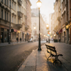 Dusk on an Empty Street