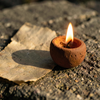 Diya and Aged Paper