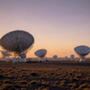 Dusk Over Radio Dishes