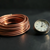 Coiled Copper Cable and Clock
