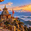 Himalayan Temple at Golden Hour