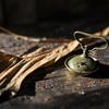 Aged Palm and Brass Scale