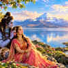 Goddess Parvati and Lord Shiva in Kailash