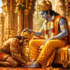 Hanuman Ji Sit at Rama’s Feet