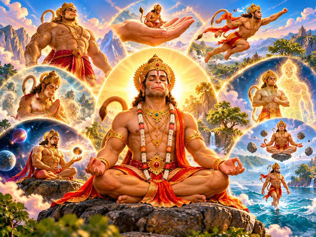 Hanuman’s Eight Siddhis Mandala