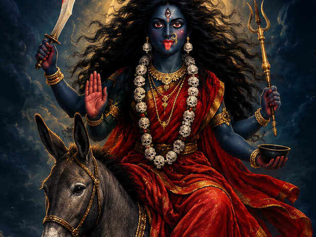 Maa Kalaratri donkey<br>