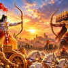 Ravana Faces Lord Rama in the Final Battle