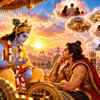 Krishna and Arjuna Amidst Worldly Attachments