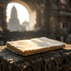 Ancient Manuscript in Golden Light