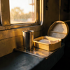 Golden Hour Train Still Life