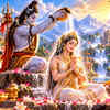 Divine Abhishekam Amid Himalayan Temples