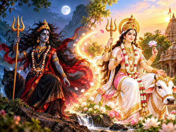 Divine Transformation_ Fierce to Serene Goddess