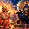 Hanuman Ji and Shani Dev in Hindu tradition