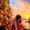 Golden Farewell by the River