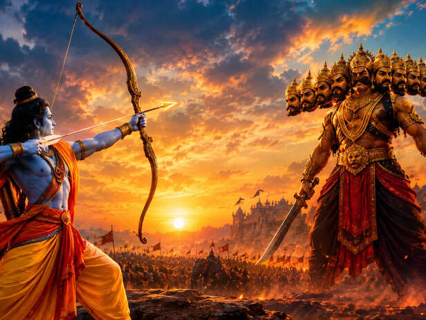 Lord Rama and Ravana<br>