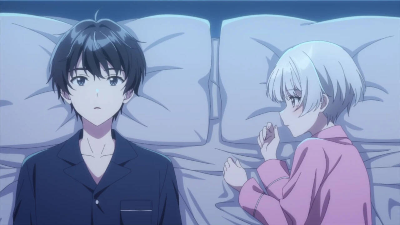 Chitose is in the Ramune Bottle cour 2 episode 2 recap: Saku Chitose reveals his painful past to Asuka Nishino during an awkward love hotel detour - Image 1