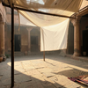 Lucknow Haveli Courtyard Morning