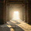Temple Corridor at Dawn