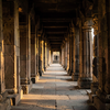 Temple Corridor at Dawn
