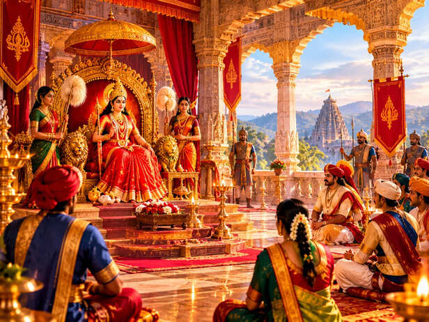 A Traditional Depiction of the Kalahandi Royal Court