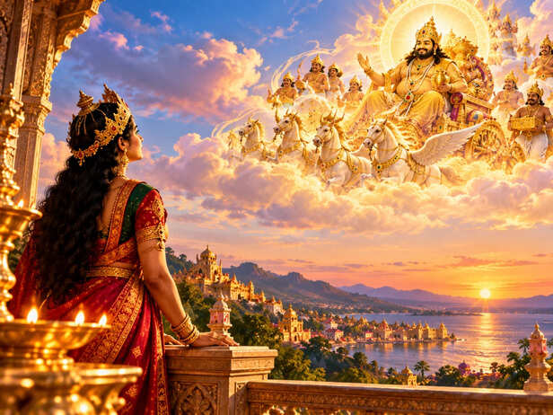 Celestial Blessing Over the Golden City