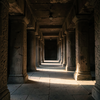 Temple Corridor's Dawn Light