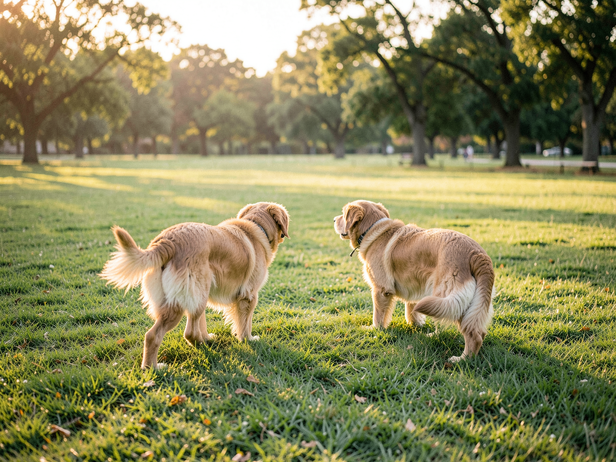 Morning park dog encounter
