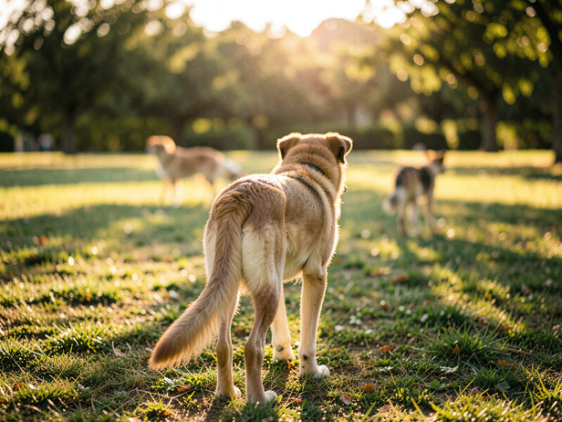 Golden Hour Park Dogs