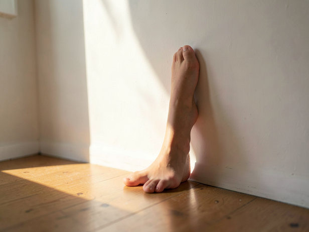 Morning Light on Bare Feet
