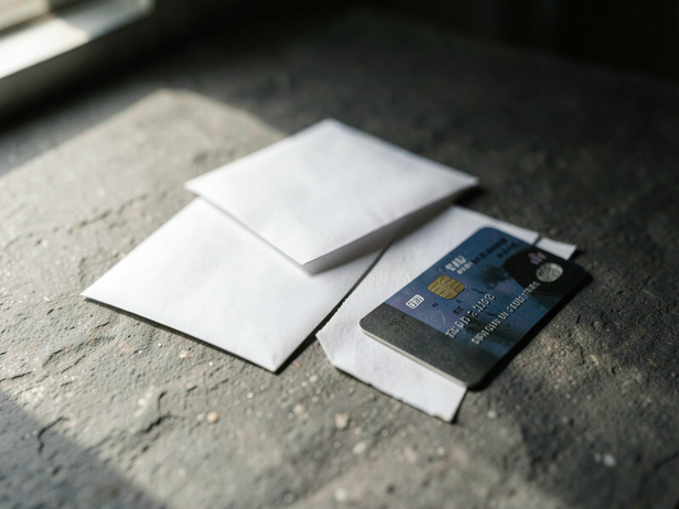 Envelope and Credit Card