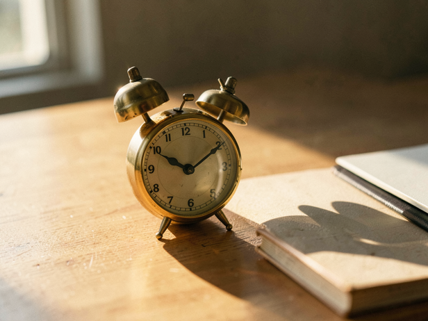 Brass Clock's Late Afternoon Glow