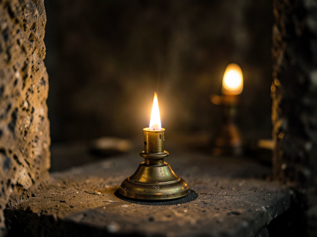 Golden Lamp's Warm Glow