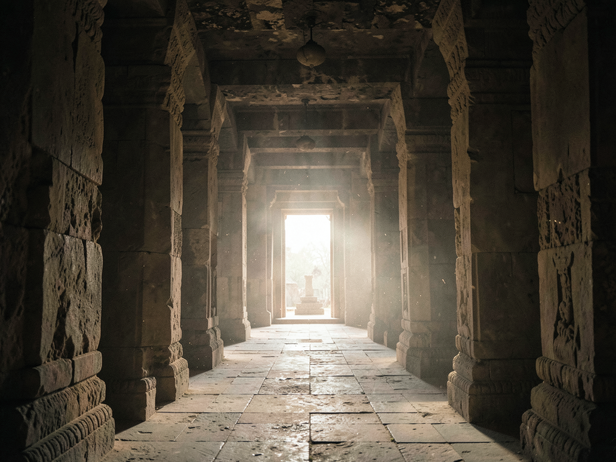 Temple Corridor Morning Light