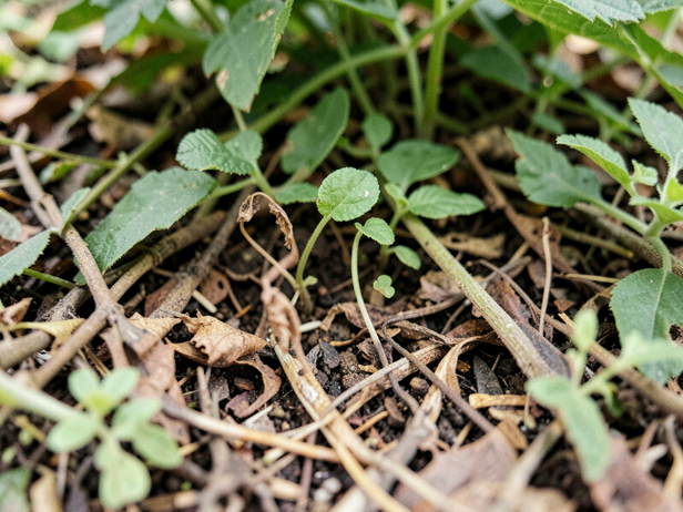 Lantana Overgrowth on Forest Floor