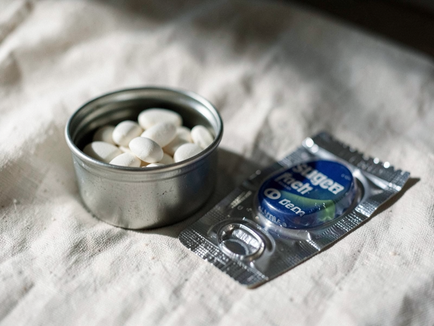 Mint and Gum Still Life