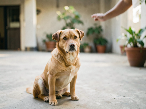 Calm Dog, Gentle Greeting