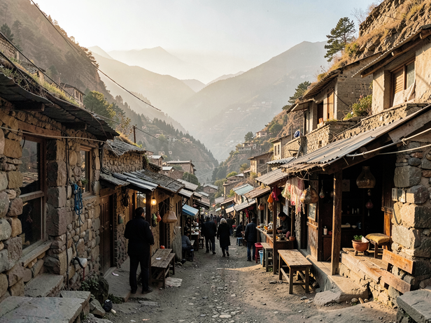 Himalayan Hill Bazaar Lane
