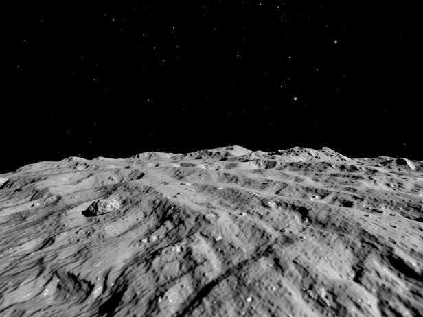 Rocky Asteroid in Deep Space