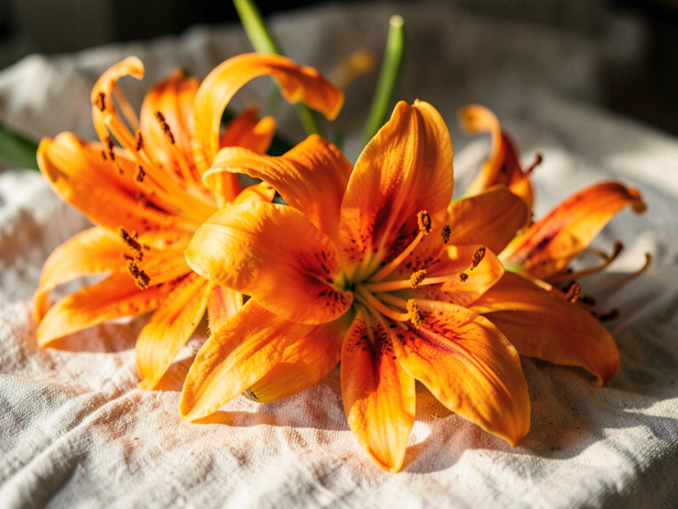 Vibrant Tiger Lily Still Life