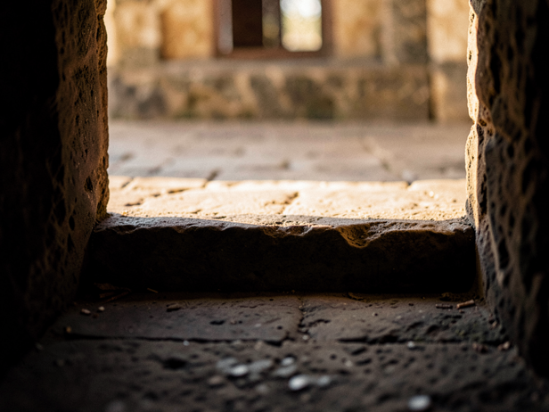 Ancient Threshold Bathed in Dawn