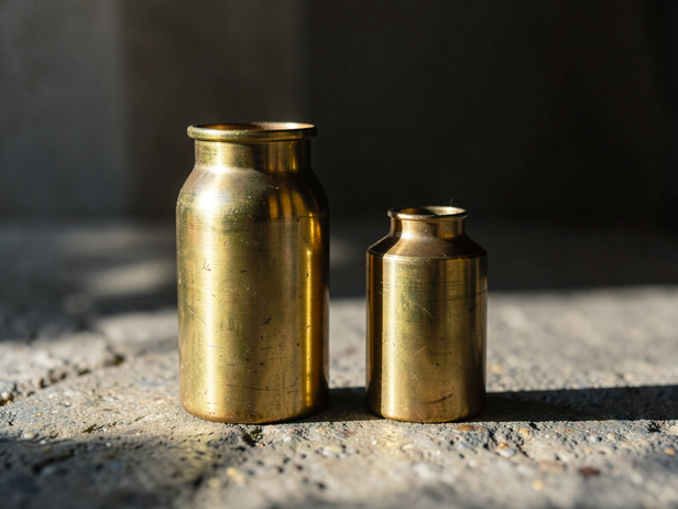 Brass Vessels in Morning Light