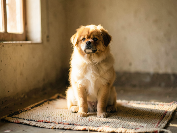 Lhasa Apso in Golden Light