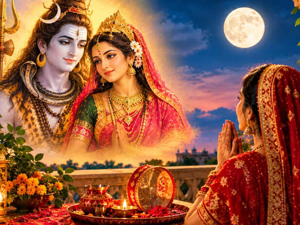 Moonlit Devotion to Shiva and Parvati